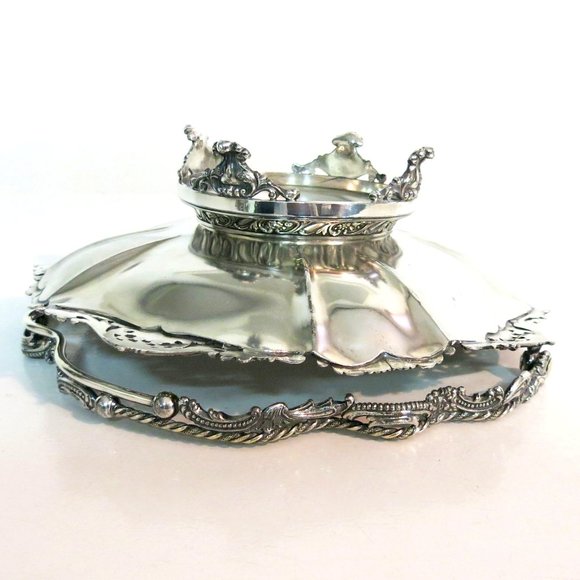Antique - The Meridan Silver Plate Co. 01663 Bridal Basket - Silver Plate - Picture 10 of 14